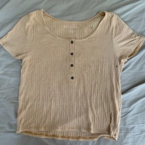 AE striped yellow tee